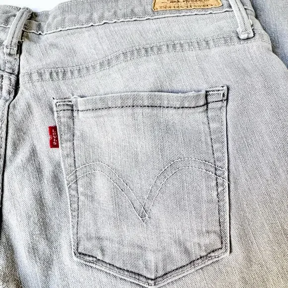 Levi's The Original Jean Grey Mid Rise Straight Leg Boyfriend Jeans 10 Medium - Picture 8 of 12